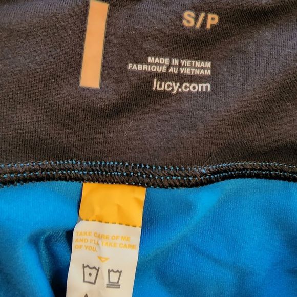 Lucy studio Hatha capri active athletic workout leggings size‎ small new!!! - Picture 5 of 8